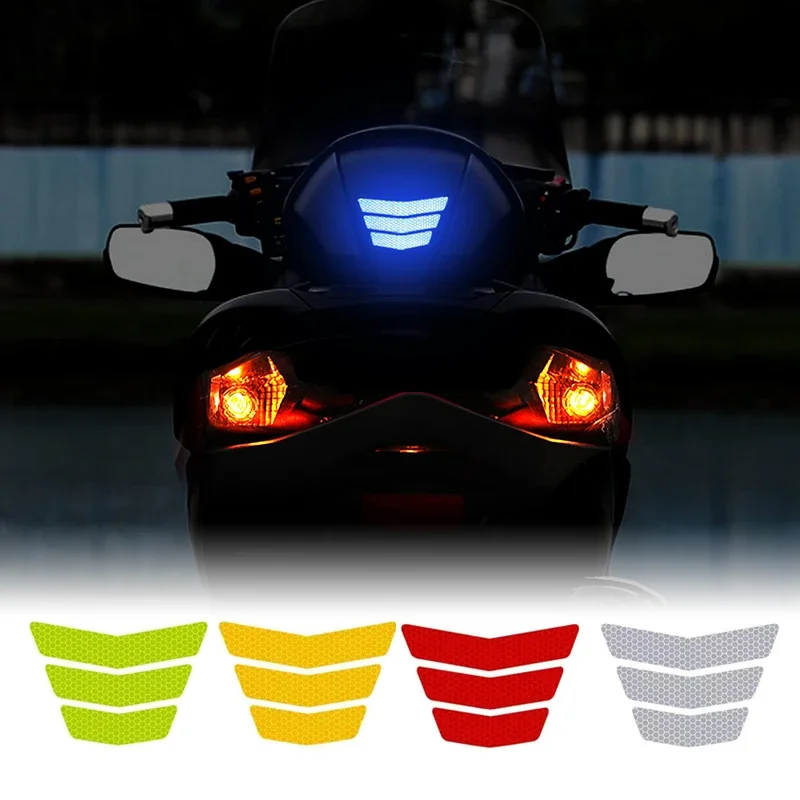 AliExpress 3pcs Motorcycle Bicycle Reflective Stickers Night Warning Stickers Scratched Decorative Car Sticker