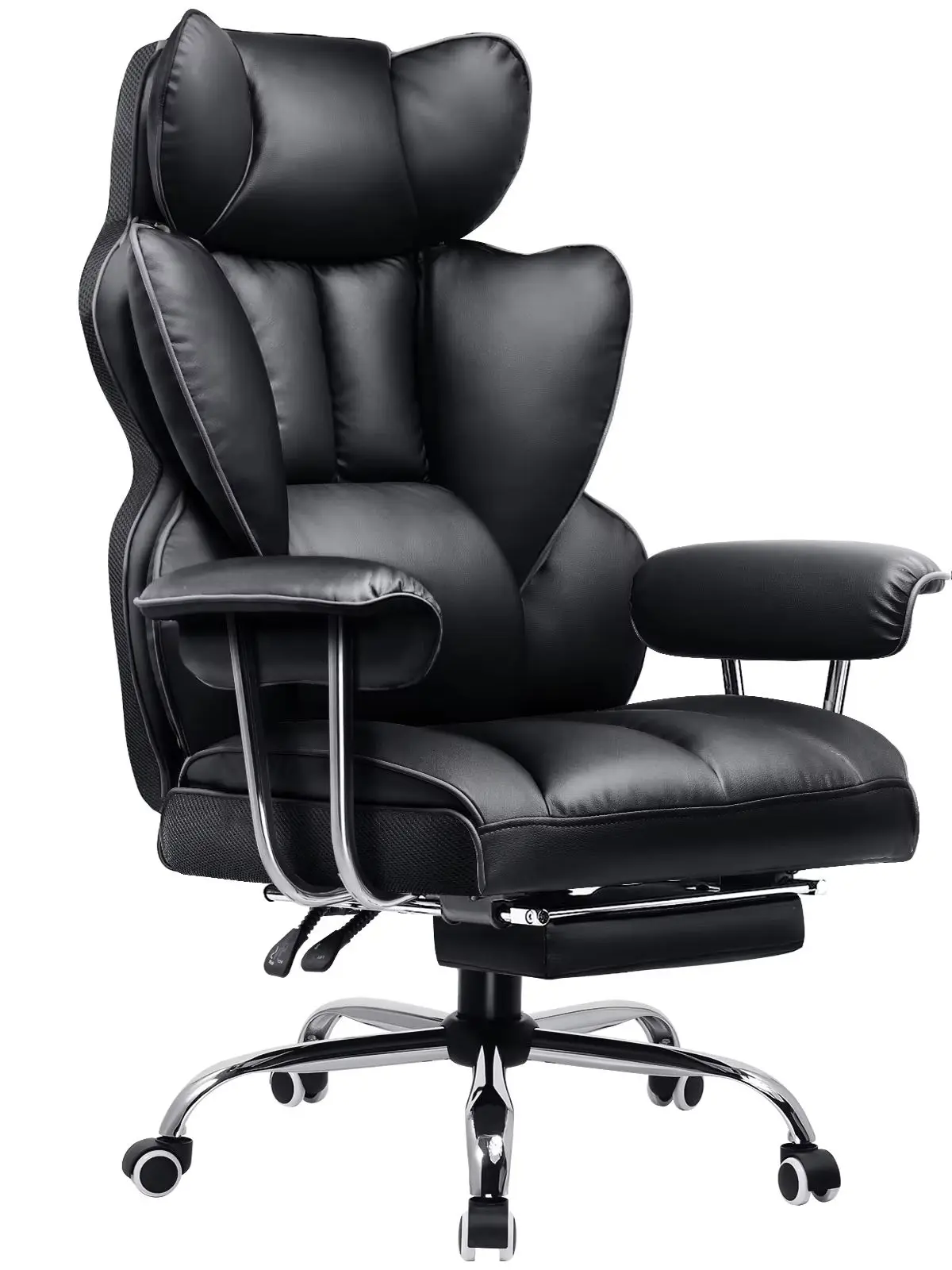 GTPLAYER Gaming Stuhl, Gamer Stuhl, Ergonomischer Bürostuhl mit Fußstütze, Stoffoberfläche, Federsitzkissen, Gaming Chair