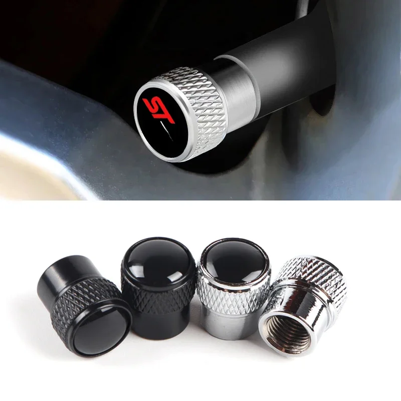 Bouchons de tige de Valve de pneu de roue de voiture, couvercle hermétique pour Ford ST Line Focus X 2 3 Mondeo Fiesta Kuga MK2 MK3 MK4, accessoires de pneus 4 pièces