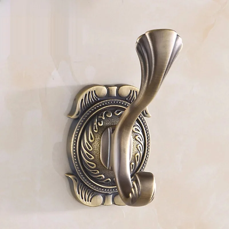 . Nowe wieszaki ścienne i stojaki w kolorze antycznego brązu, wieszak na ubrania, metal, wieszak na ręczniki, płaszcze i szlafroki. Akcesoria łazienkowe — zdjęcie 2