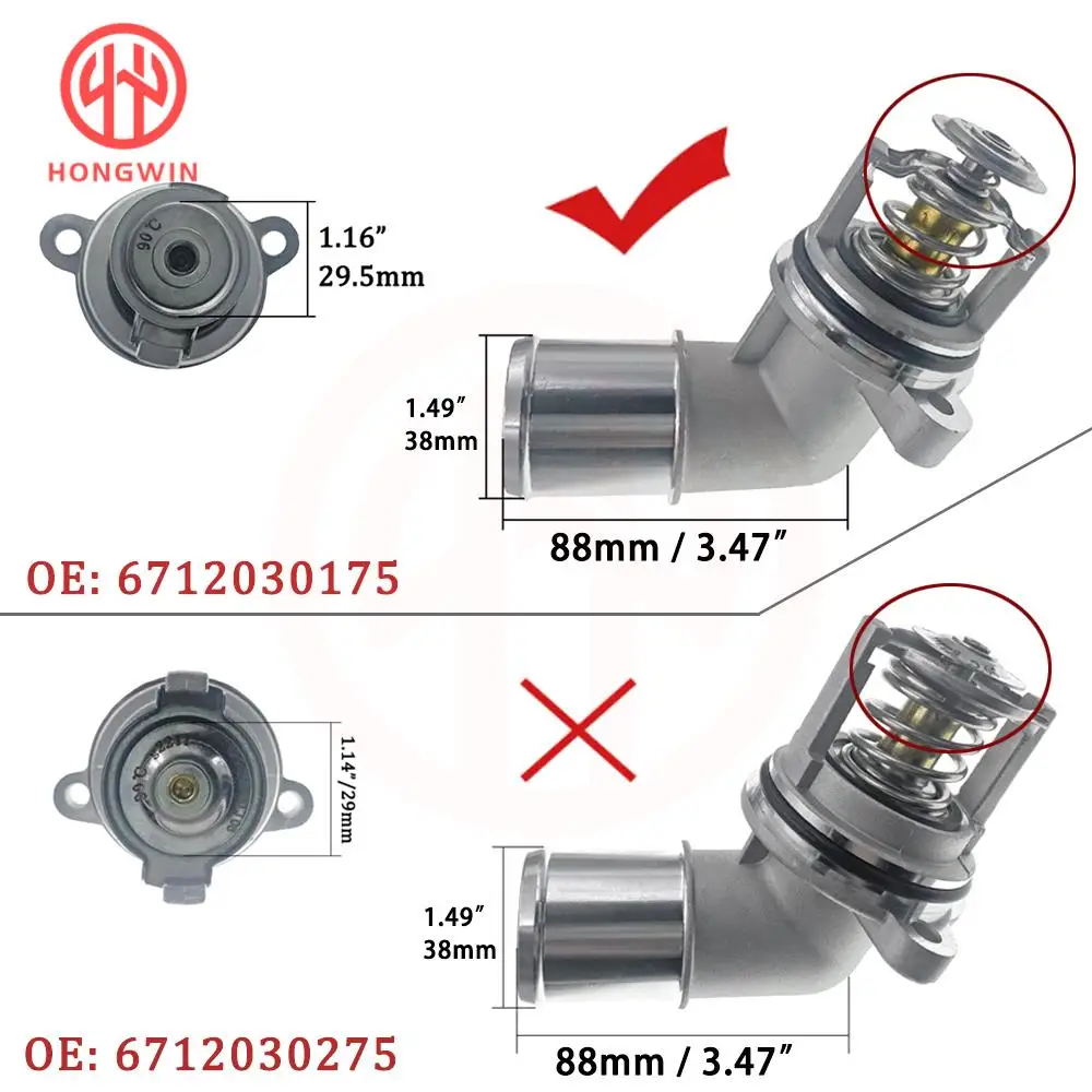 New Engine Coolant Thermostat Assembly Housing Genuine No: 6712030175 For Ssangyong Korando C Rodius Stavic Rexton D20 2012-2015