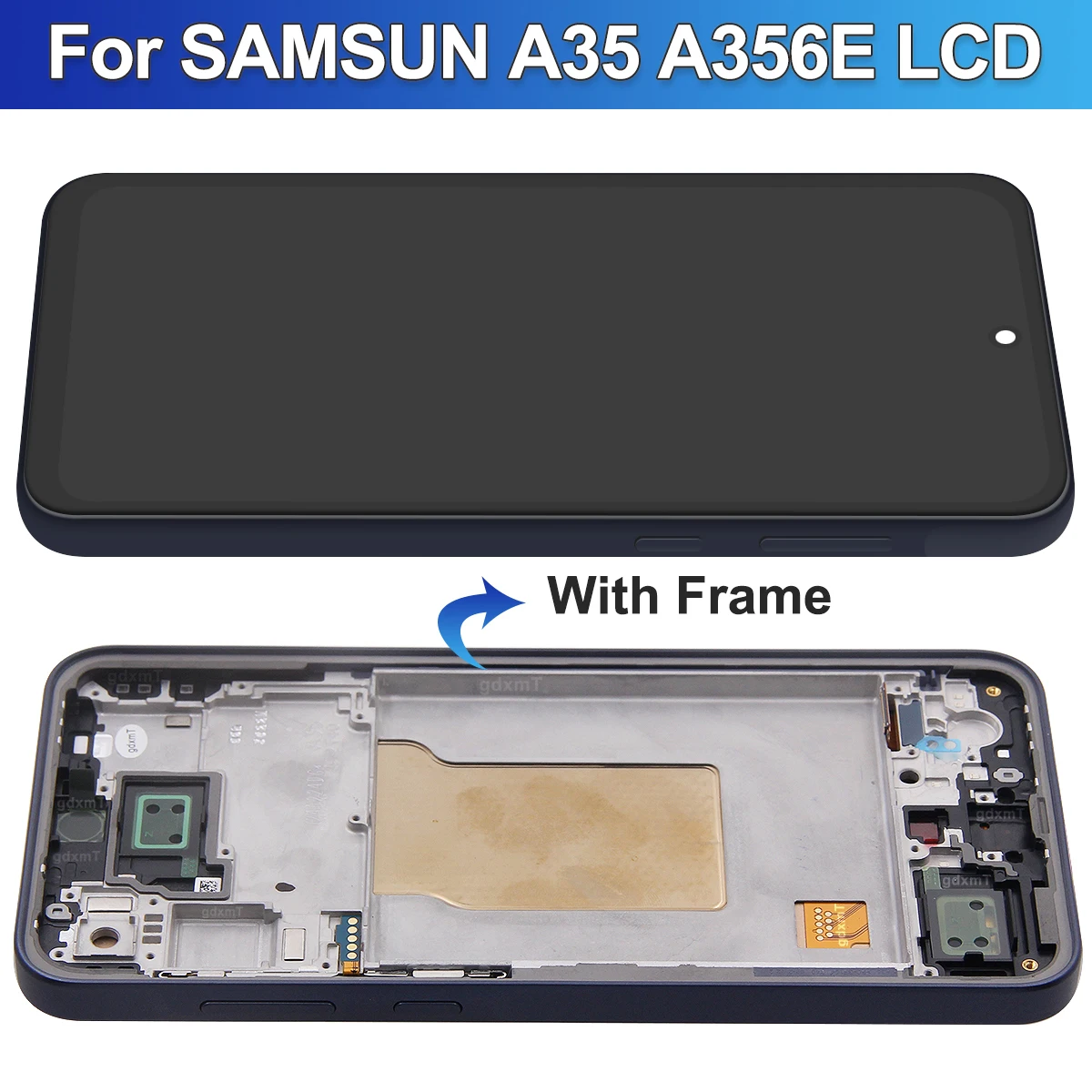 6.6\'\' For Samsung A35 5G LCD Display Touch Screen Digitizer For Samsung A356B A356B/DS SM-A356E, SM-A356E/DS LCD With Frame