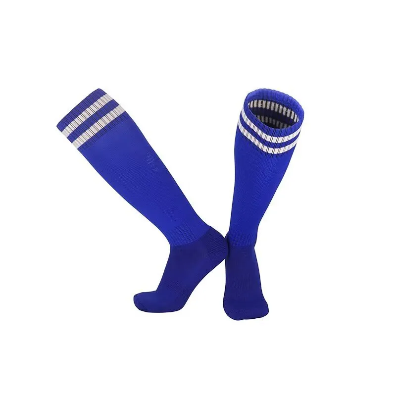 Football Socks  White Orange Blue Black  New Sports Socks Soccer Men Stocking Running Breathable Cotton Knee-High