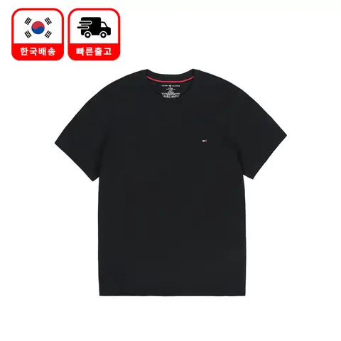 타미힐피거 남여공용 반팔 티셔츠 T3139 블랙