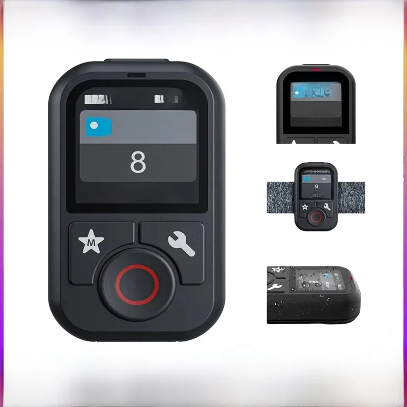 TELESIN Wodoodporny pilot Bluetooth do GoPro Hero 13 12 11 10 9 8 Max z paskiem na nadgarstek do kamery akcji Akcesoria — zdjęcie produktu 7