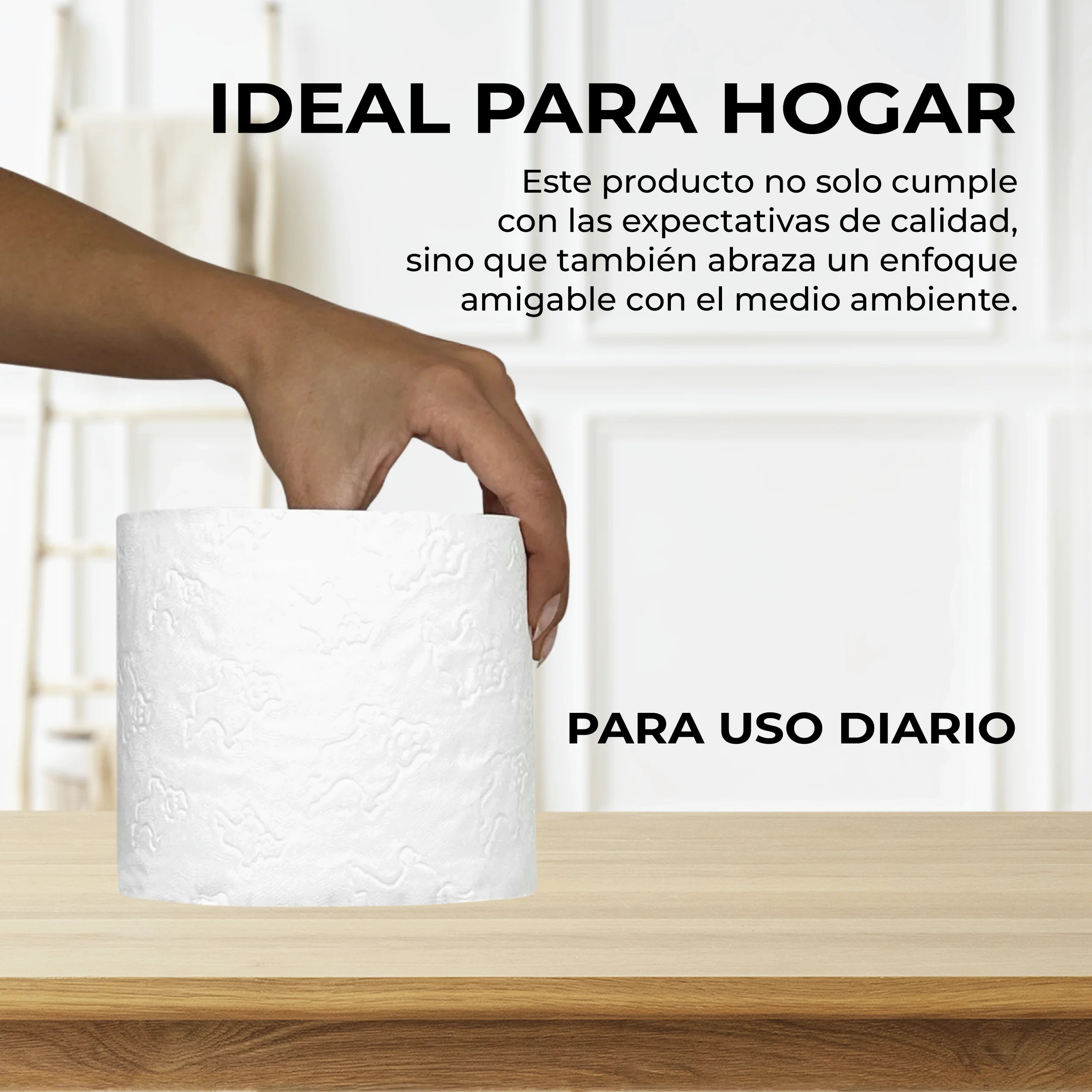 Papel Higiénico Compacto Doble Capa - 48 Rollos - papel Higiénico Duradero, Suave y Sostenible