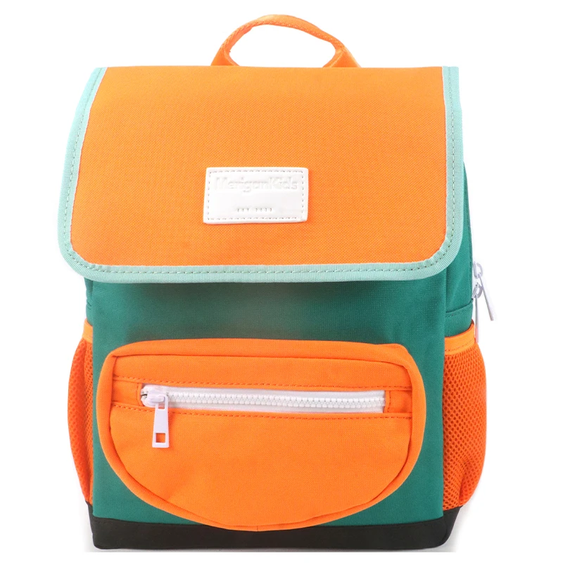 Gorfia fashion color matching backpack for women and men, simple design, leather shoulder bag, travel student backpack