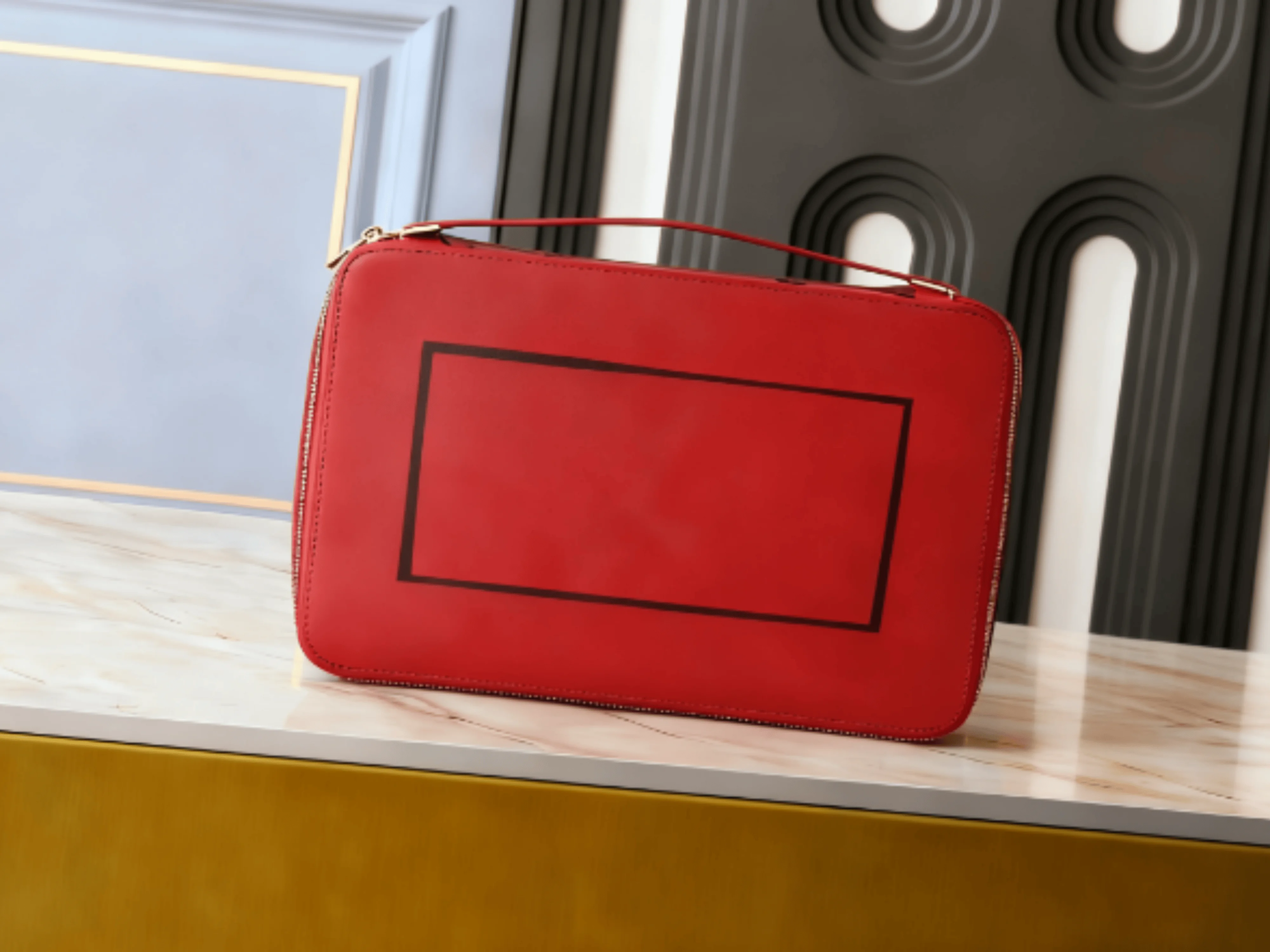 

2025 женская дорожная шкатулка для драгоценностей, модная простая повседневная универсальная женская сумка в стиле ретро 34*22*8,5 см