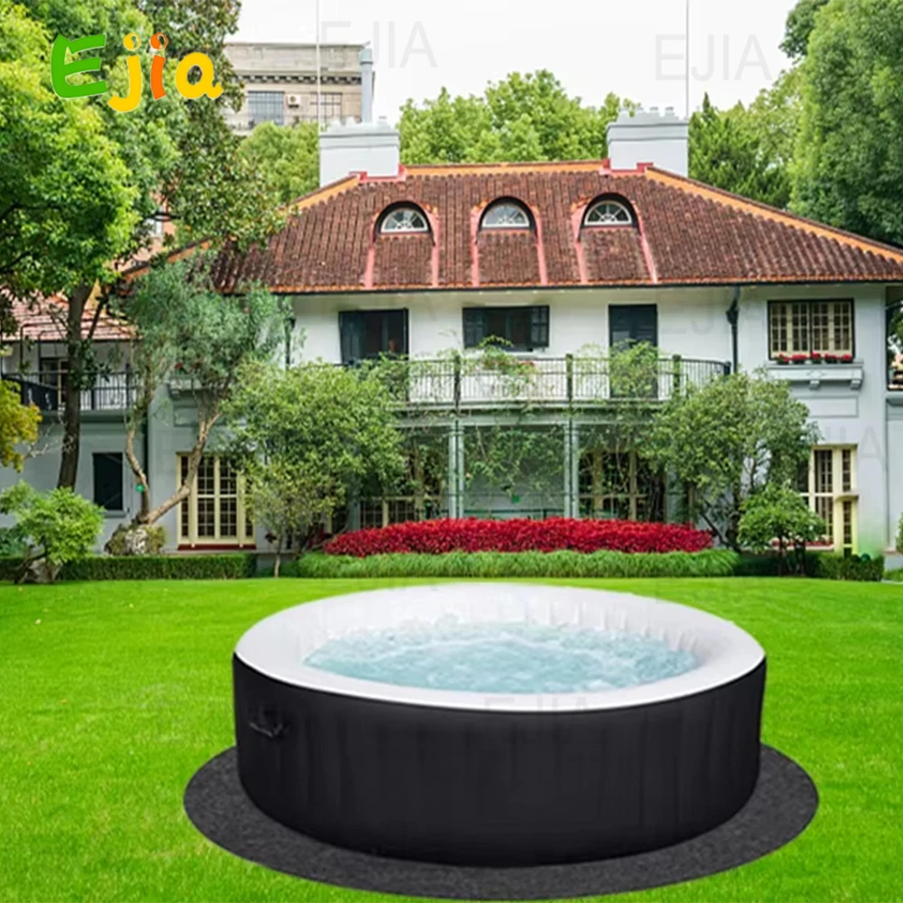 Stock 180/210cm Portable 2 Person Hot Tubs and Jacuzzi Outdoor Inflatable Spa Tub Pool with Cover for Home Garden Relaxaion
