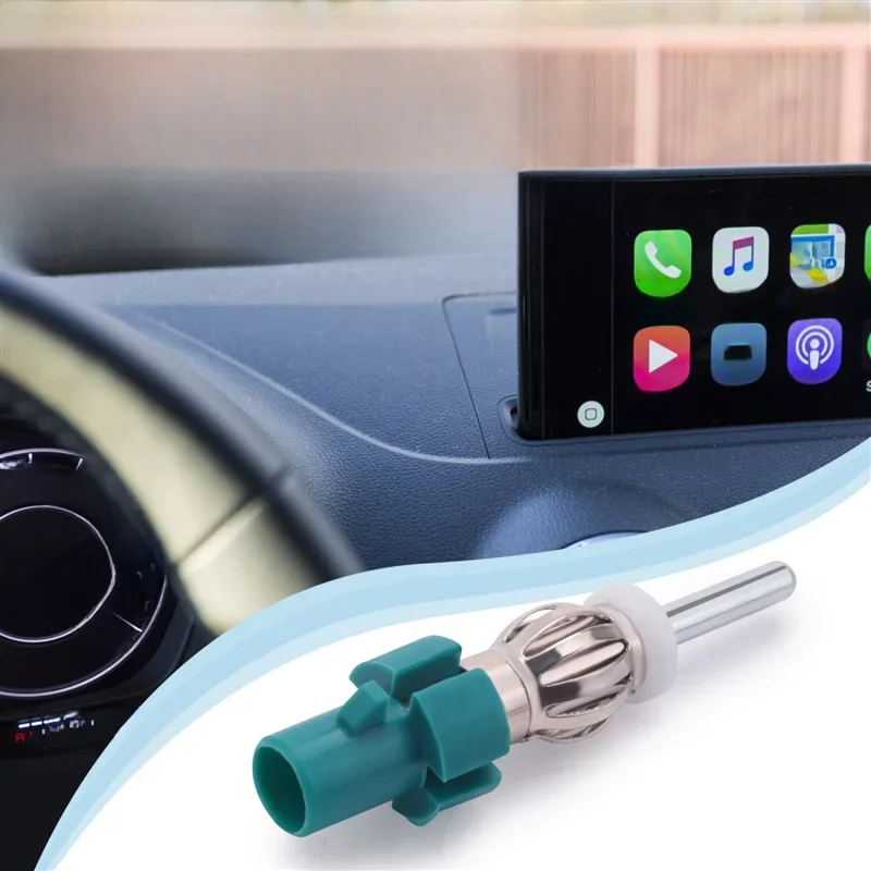 Adaptateur d'Antenne Stéréo pour Récepteur de Voiture, Connecteur Radio FM AM, Fakra vers DIN, Convertisseur de Prise