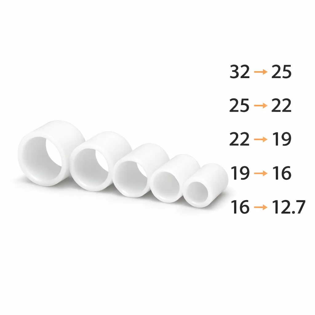 

Bench Grinder Grinding Wheel Bushing Adapter Kit 32mm to 12.7mm Plastic Arbor Reducer Ring for 150mm 200mm 250mm Grinding Wheels