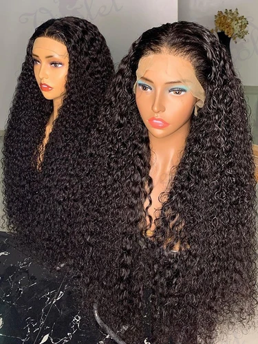 Pelucas de cabello humano con encaje Frontal 13x6, onda profunda de 30 y 36 pulgadas, densidad 250, peluca sin pegamento 5x5, pelucas frontales de encaje 13x4 rizadas con agua brasileña