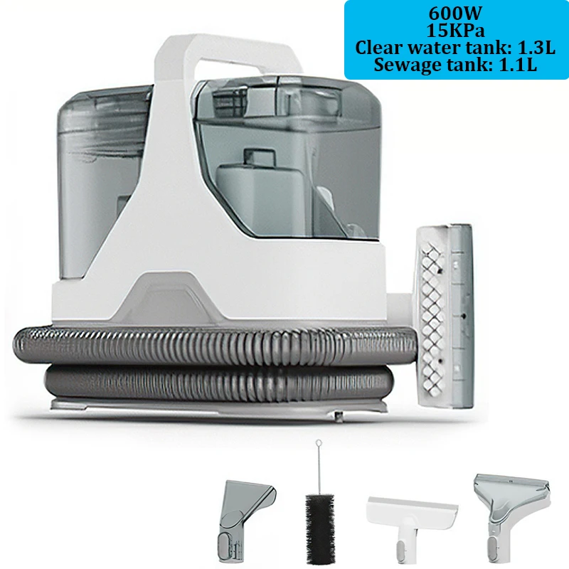 750W 15KPa Teppichreiniger Tragbarer Handstaubsauger Integrierte Sprüh- und Saugfunktion Reinigungsgerät für Auto Sofa Teppich Tierhaare