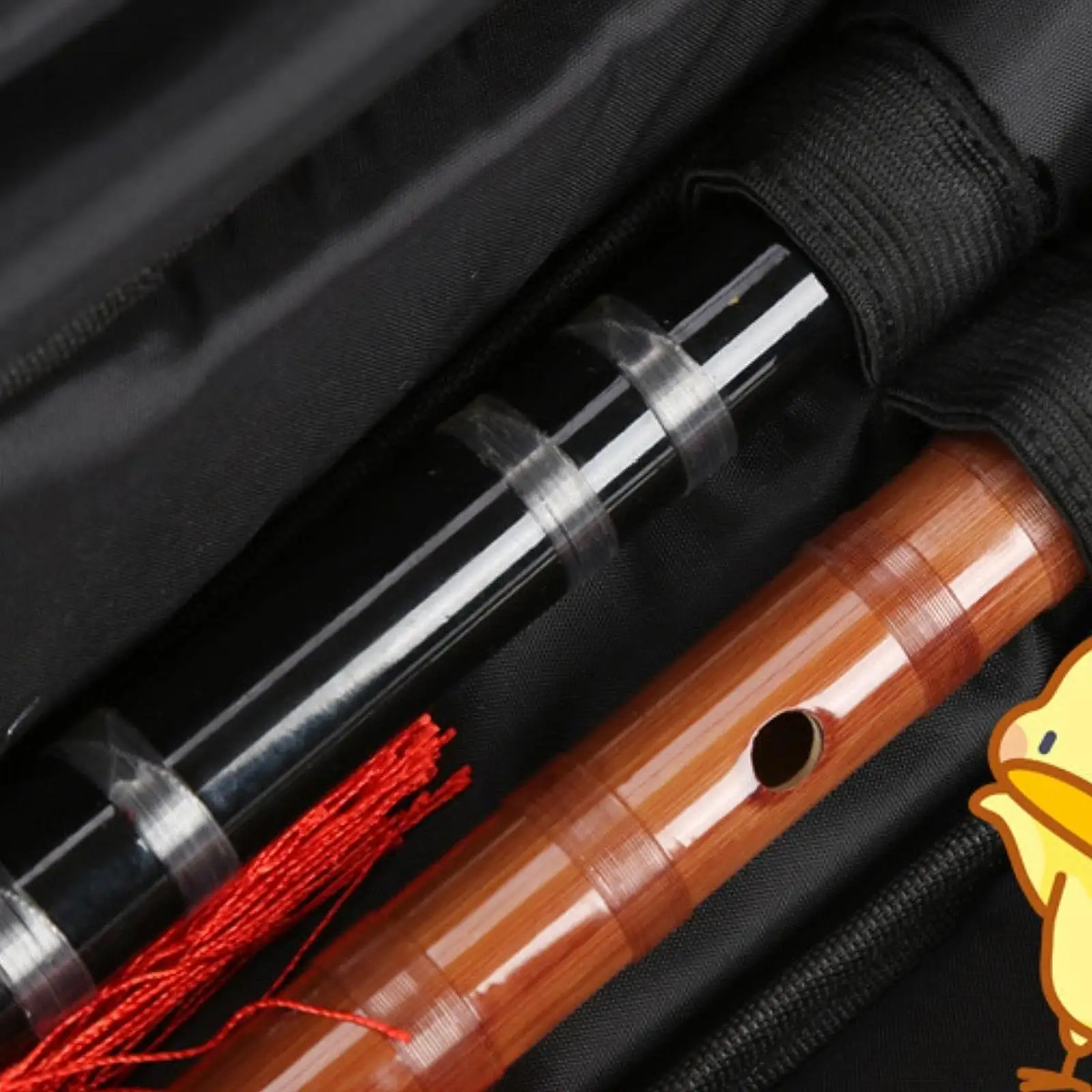 Portable Flute Bag Bamboo Flute Bag Travel Carrying Pouch Compact Dustproof Flute Organizer Carrying Case Flute Carrying Bag