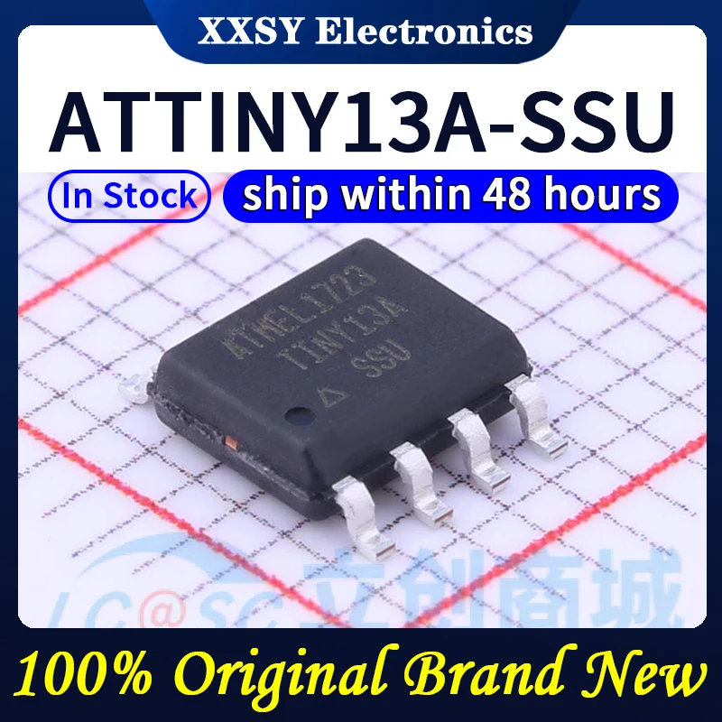 ATTINY13A-SSU, 100% オリジナルおよび新品,在庫あり