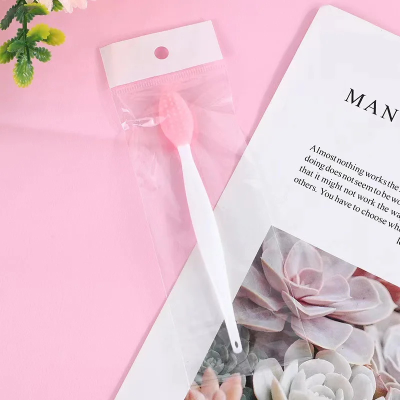 Paquete de 2 cepillos para limpiar los poros: cerdas de silicona, para nariz, barbilla, frente, exfoliación suave, impermeable, fácil limpieza (negro/azul