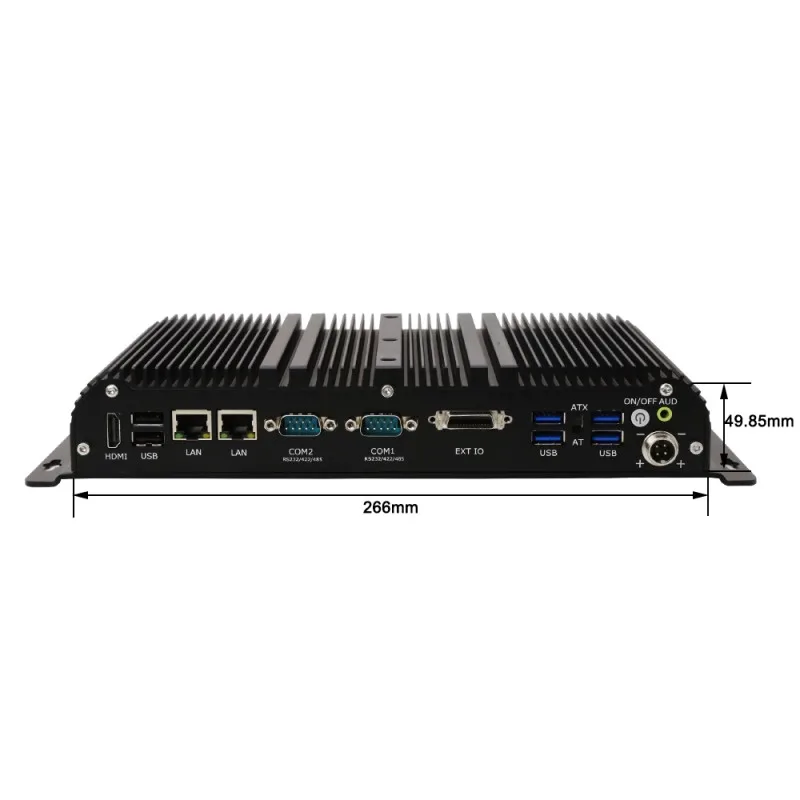 Computer industriali integrati senza ventola Core i7 1165G7 10610U GPIO Dual 2.5G LAN Mini PC desktop compatto RS232 RS485 COM 5G SIM