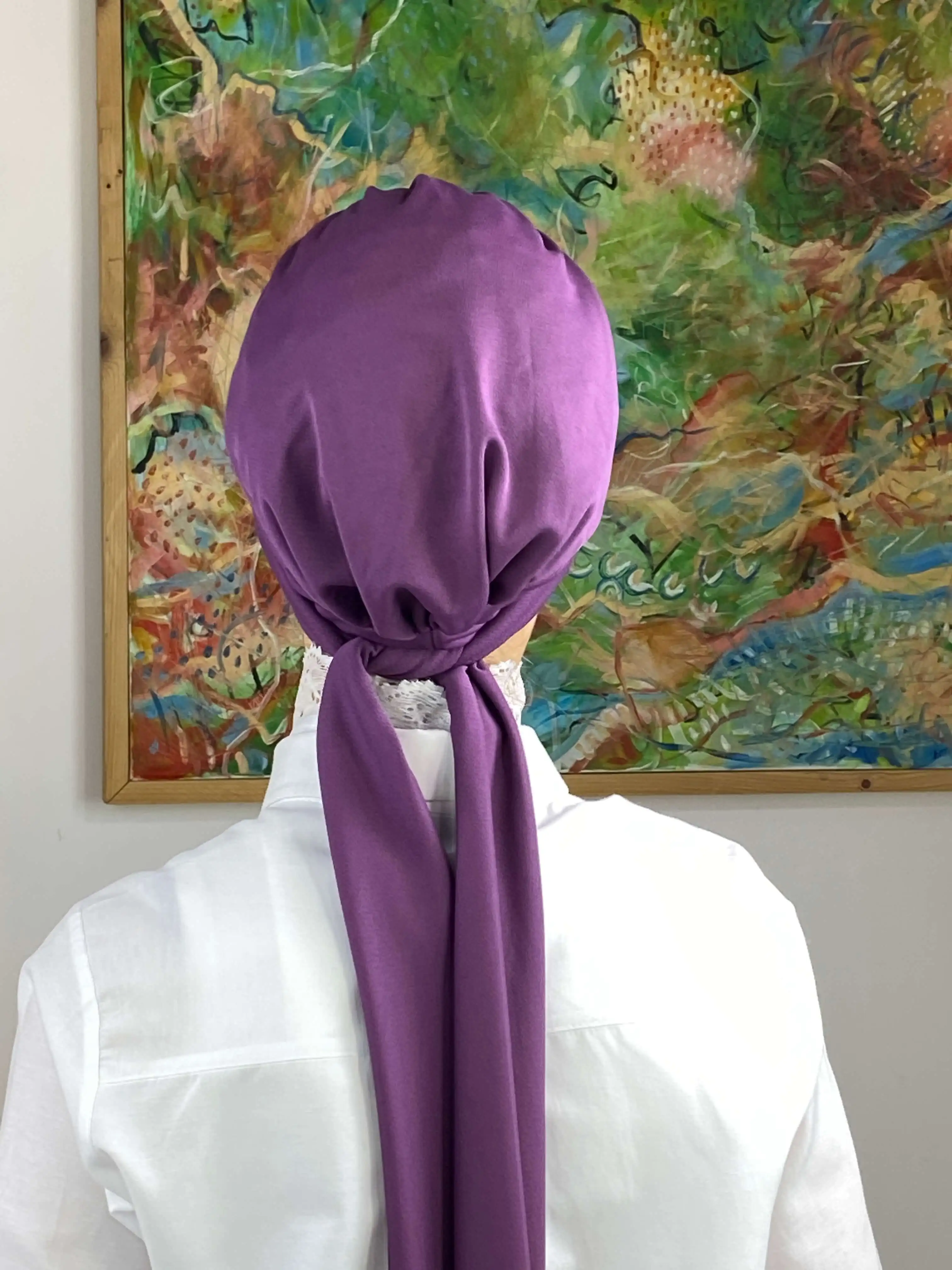 2023 New Fashion Hijab Woman\'s Hat Islamic Top Wear Foulard Shawl Hürrem Stone Single Piece Scarf Light Purple Bonnet