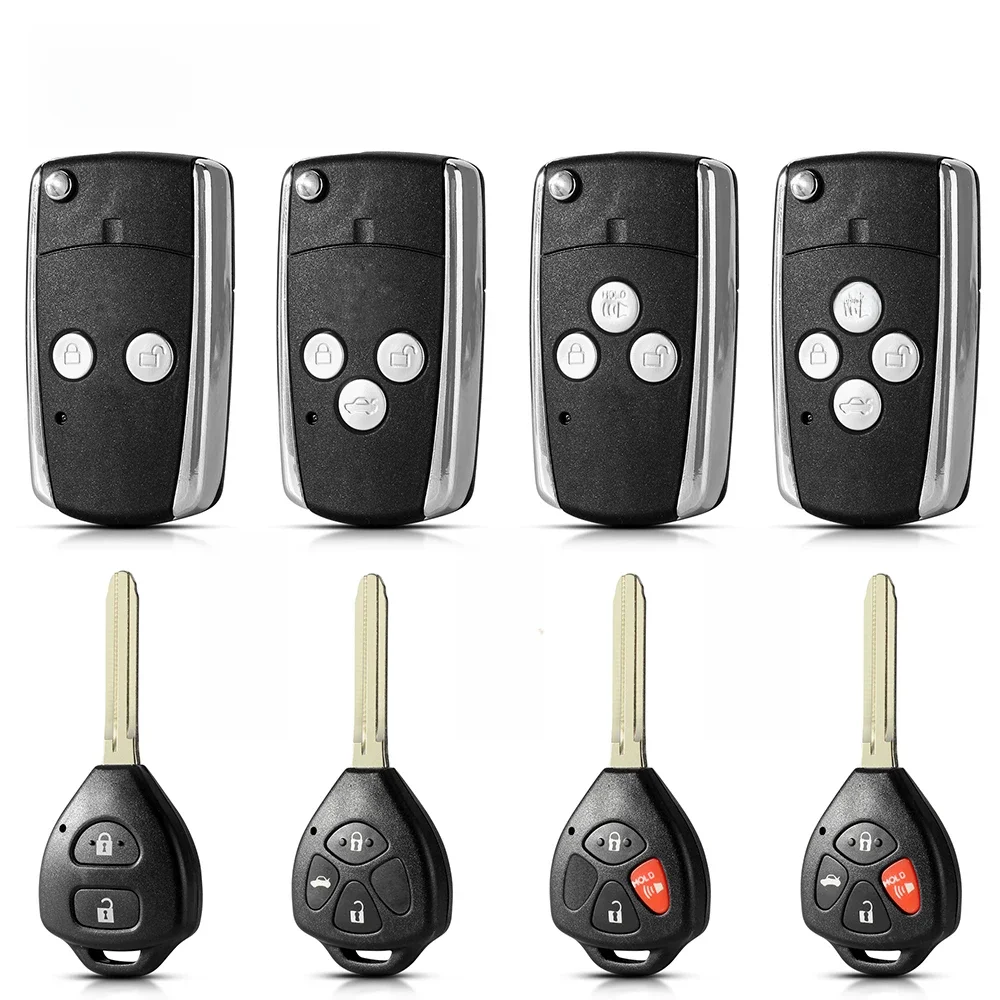 KEYYOU – télécommande vierge modifiée pour voiture, pour Toyota Camry 2007 2008 2009 2010 Avalon Corolla Matrix RAV4 Venza Yaris