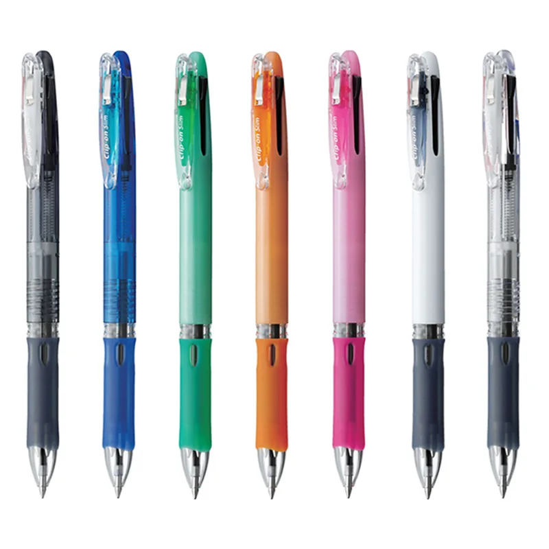 ZEBRA Clip-on Slim 3C Multi Pen Buns B3A5 0.7mm Knock Ball Pen ZEBRA Clip-on slim 3 color type knock style 1 piece