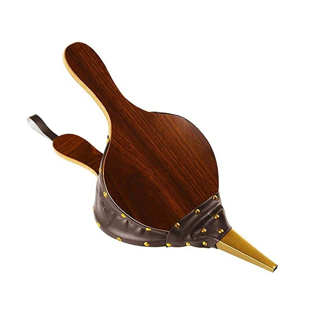 Souffleur manuel de cheminée en cuir Tiger Airbox, style artisanat du bois, fournitures de barbecue, outils, 1 pièce