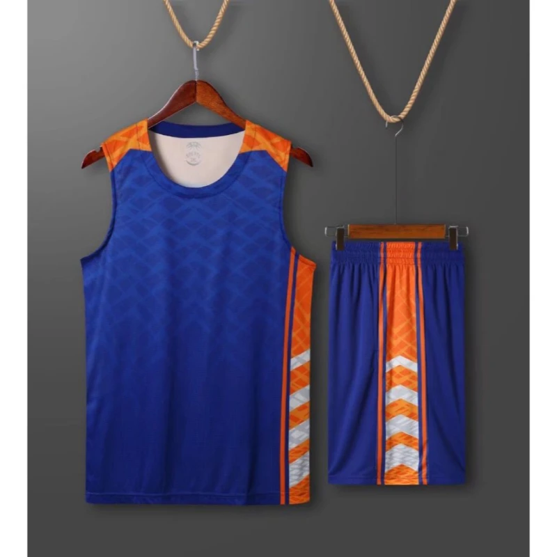 Men Kids Basketball Jersey Set How Sell College Team Professional Sleeveless Vest Basketball Training Uniforms Plus Size 2 Piece