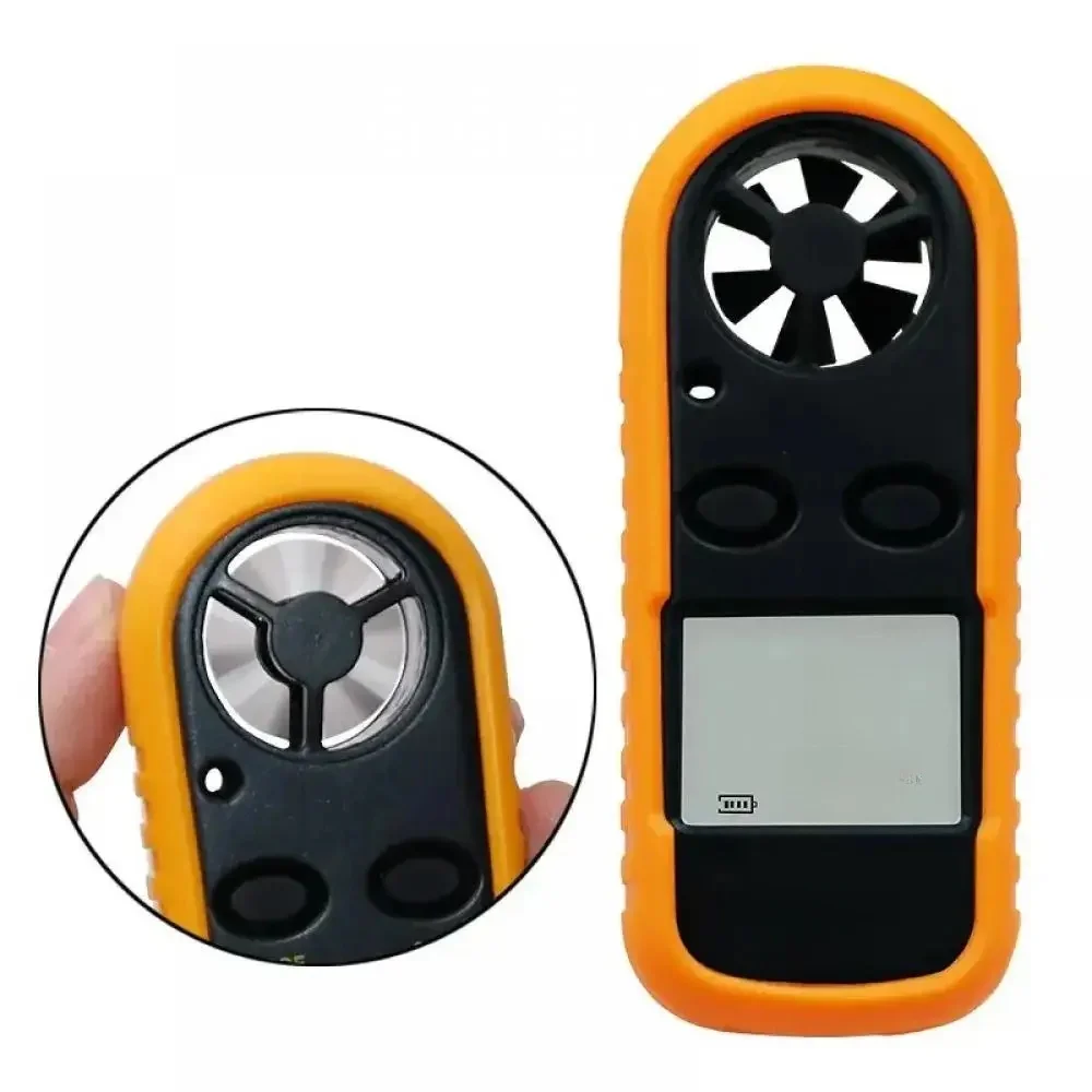 Anemometr cyfrowy kieszonkowy 0-30M/s miernik prędkości wiatru ~ 45C urządzenie do pomiaru temperatury z wyświetlacz Lcd z podświetleniem dokładnym pomirem — zdjęcie 2