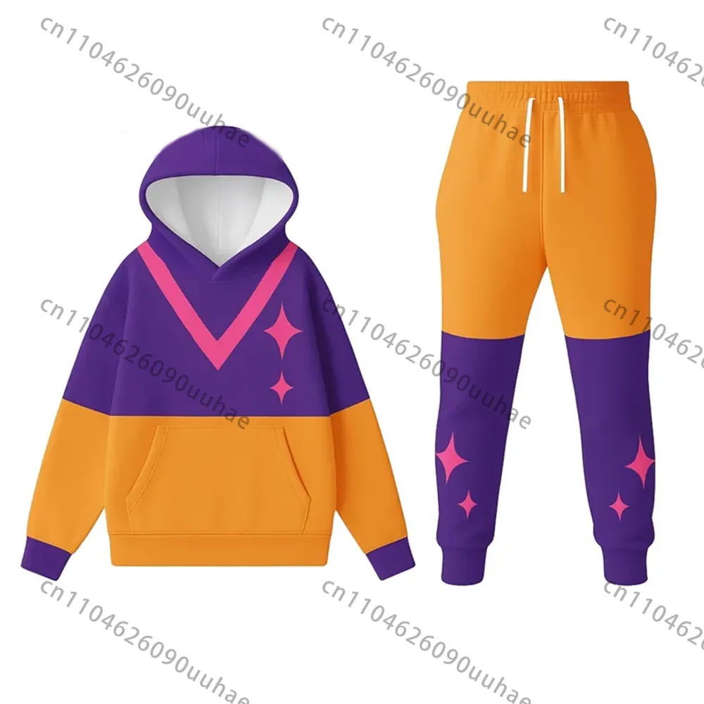 2025 عادية KPop شيطان الصيادين زوي بنين فتاة هوديي البدلة بلوفر أنيق دعوى خريف شتاء كم طويل رائجة البيع هوديس مجموعات #2