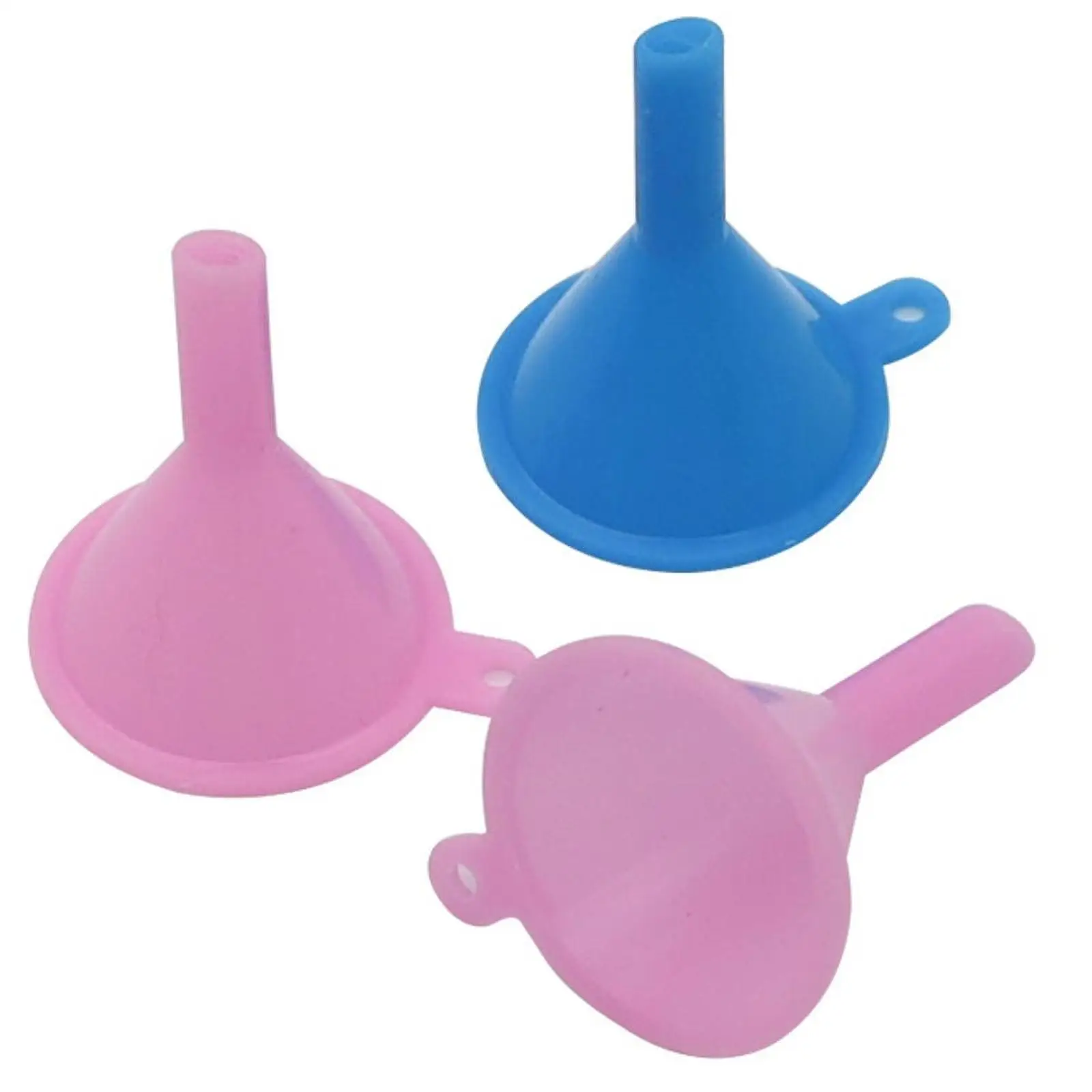 50Pcs 미니 깔때기 세트 작은 에센셜 오일 병 컨테이너 깔때기를 채우는 플라스틱 다기능 액체 전송 깔때기