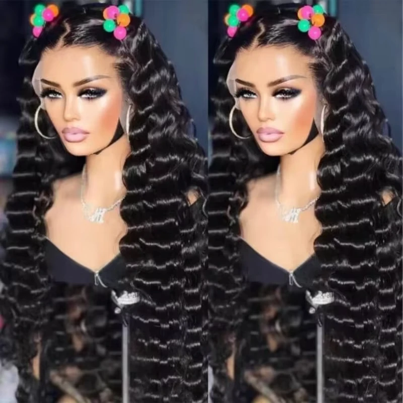 

Lakeisha 40 Inch Loose Wave 13x6 HD Lace Front Human Hair Wigs Brazilian Water Deep Wave Wigs 13x4 Lace Frontal Wig For Women