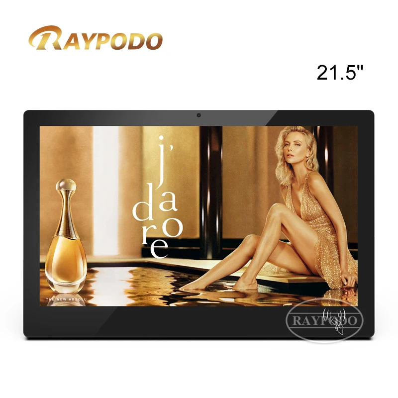 Raypodo 21.5 inch Touchscreen Display Chipset RK3399 With Android 8.1 Universal Wall Mount Tablet PC