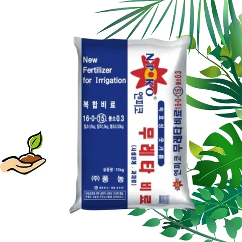 weitao 복합 비료 10kg nk 무레타 질소 칼슘 수용성 관주 웃거름 황산가리 유황 추비 유니 칼리