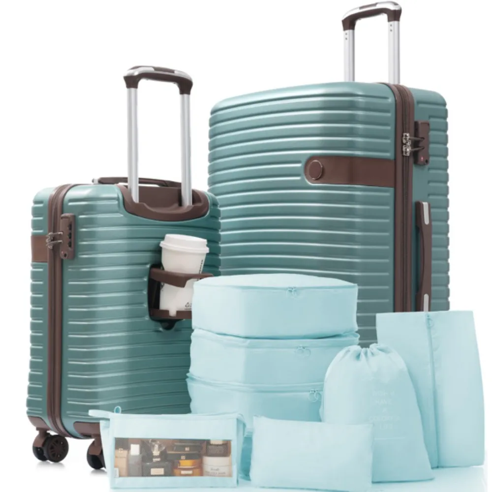 

Hardshell Luggage Set with TSA Lock 360° Spinner Wheels Lightweight Durable Travel Suitcases for Women/Men Carry-On & Check-In
