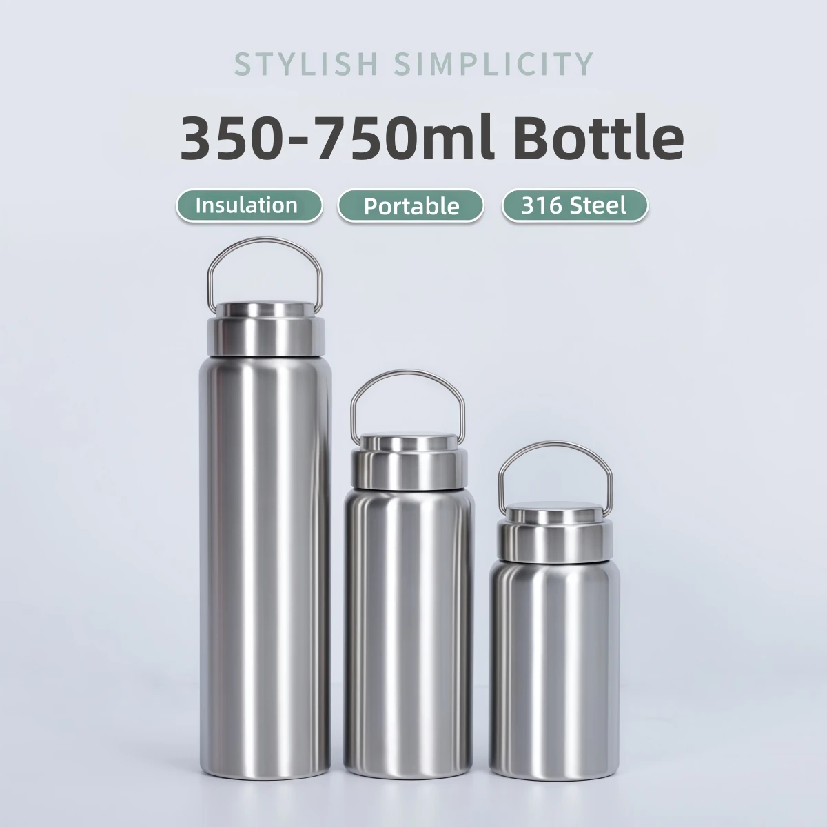 

1PC Stainless Steel Cycling Mug, Insulated Bike Water Bottle with Straw Lid & Flex Cap, BPA-Free Water Bottle for Cycling