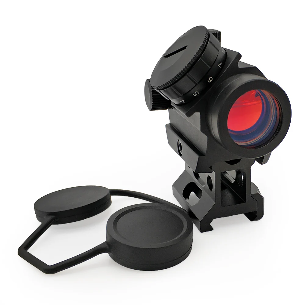 Compact 1x28mm Red Dot Sight with Red Coating  11 Brightness Levels and 1-Inch Riser Mount