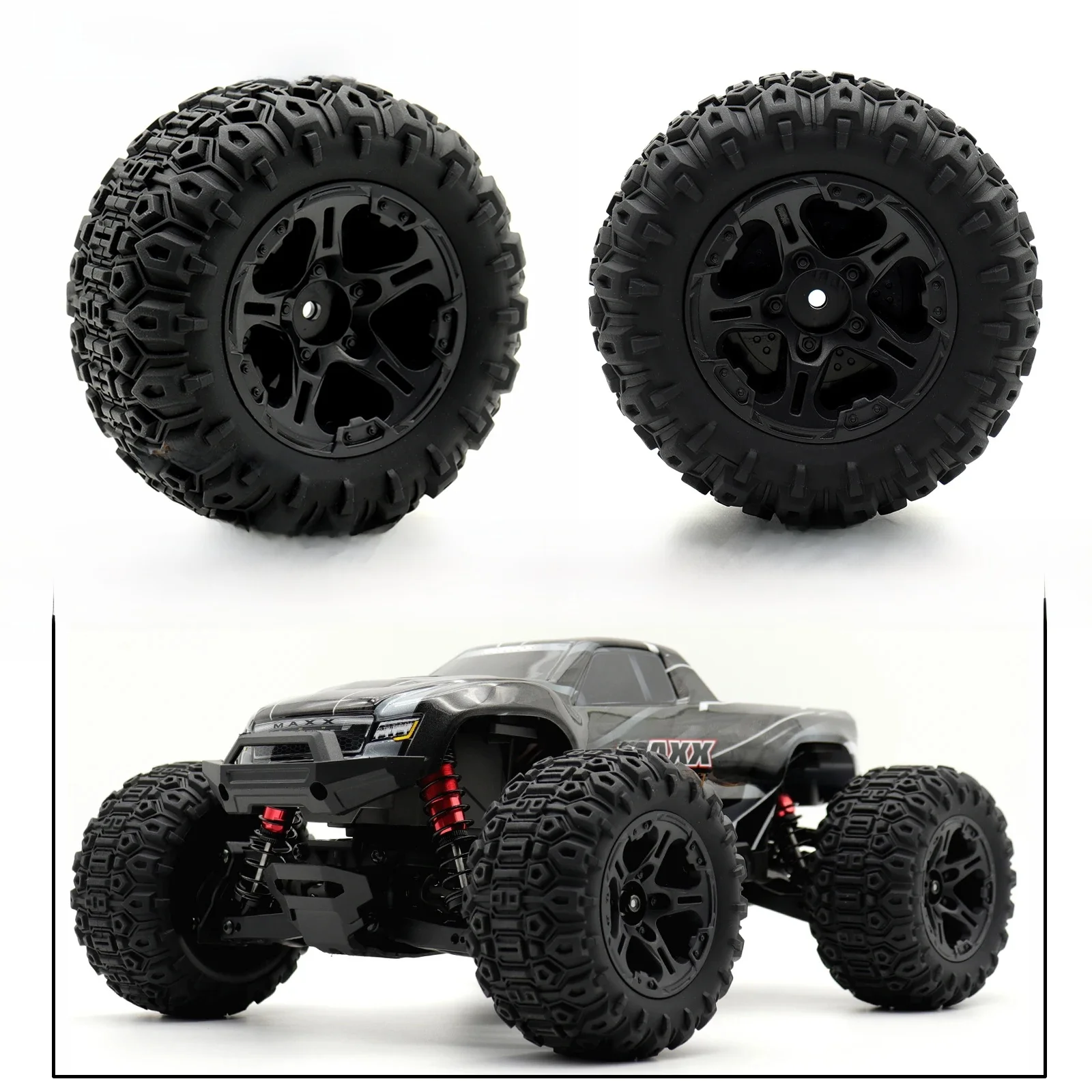 12mm Sechskant RC Reifen und Rad Upgrade Teile für Traxxas 1/10 MINI MAXX RC Monster Truck Fernbedienung Auto Modell Zubehör