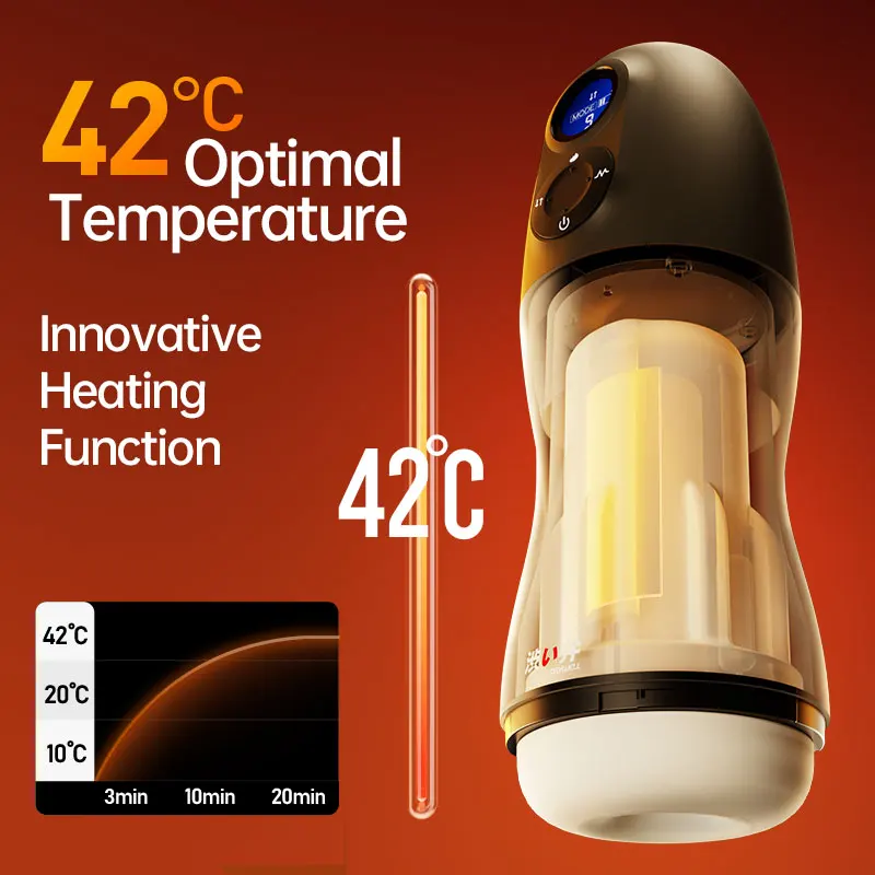 DRYWELL Smart Sex Robot for Men Vacuum Oral Sex Sucking Automatic Male Masturbator Heating and Moaning Adult Goods for Men