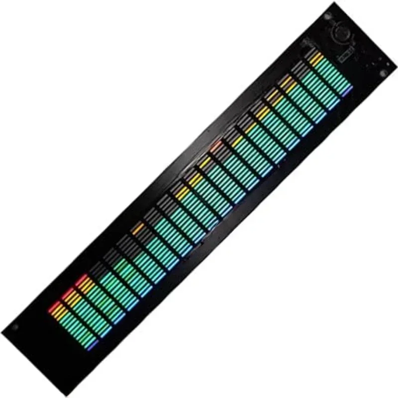 Elektroniczny wyświetlacz widma muzycznego LED 12 V Wielomodowy korektor DSP Wskaźnik poziomu Wbudowany analizator rytmu — zdjęcie 2
