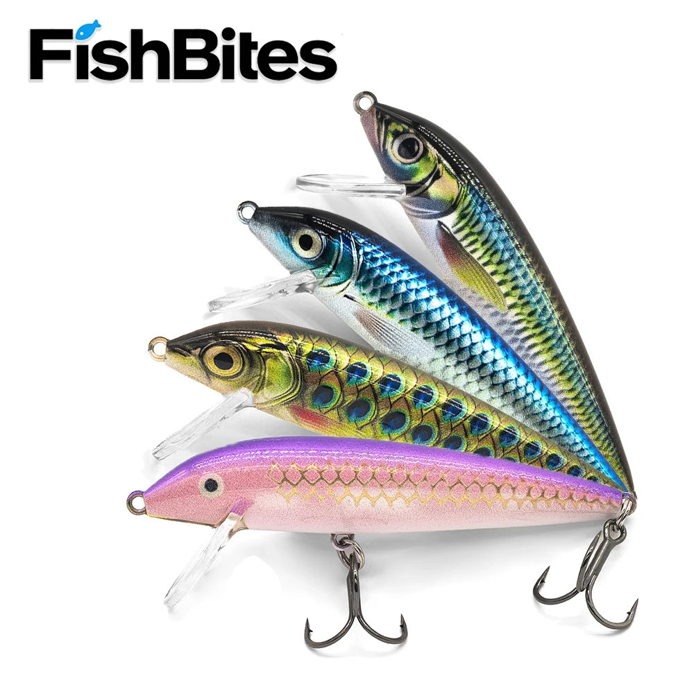 طعم أسماك البلمة 90 ملم 14 جرام طعم صلب للغرق للمياه المالحة والمياه العذبة لبايك، باس سمك السلمون المرقط