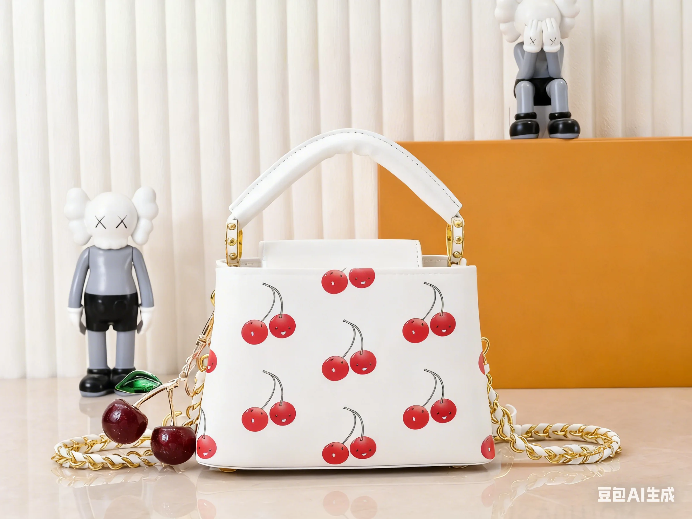 

2025 high-quality cherry with long shoulder strap can be slung diagonally, handbag without box packaging LH202