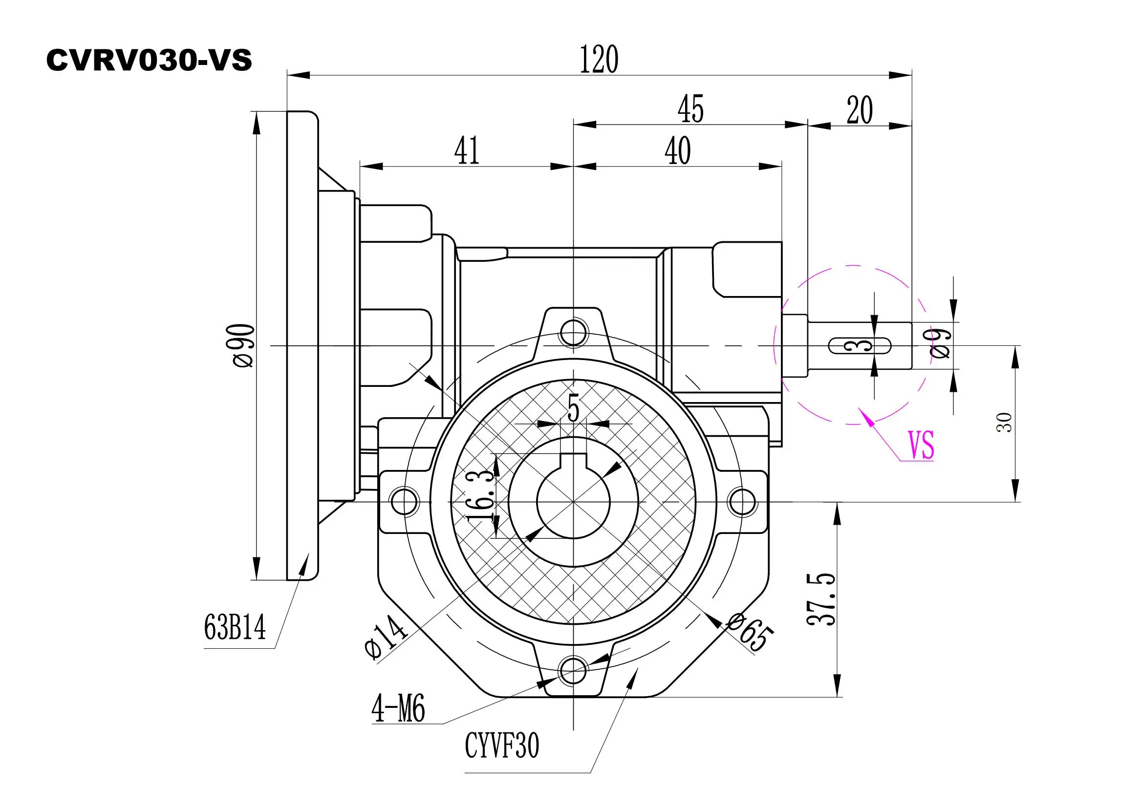 chenyue-worm-gearbox-worm-gear-reducer-vfvs-30-output14mm-ratio-5-80-gearboxes-part-tin-bronze-worm-gear-manufacturer