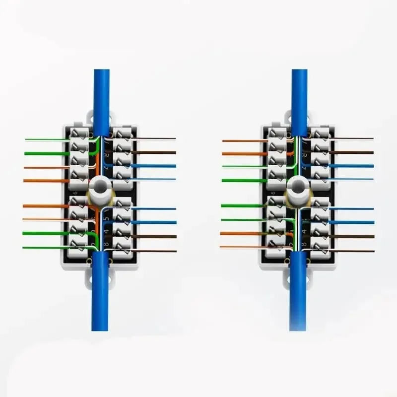 F3MA Keystone Port Mount Box Cat6 RJ45 Keystone Port Tollaer dla CAT6 Ethernet Networking Accesorie — zdjęcie produktu 7