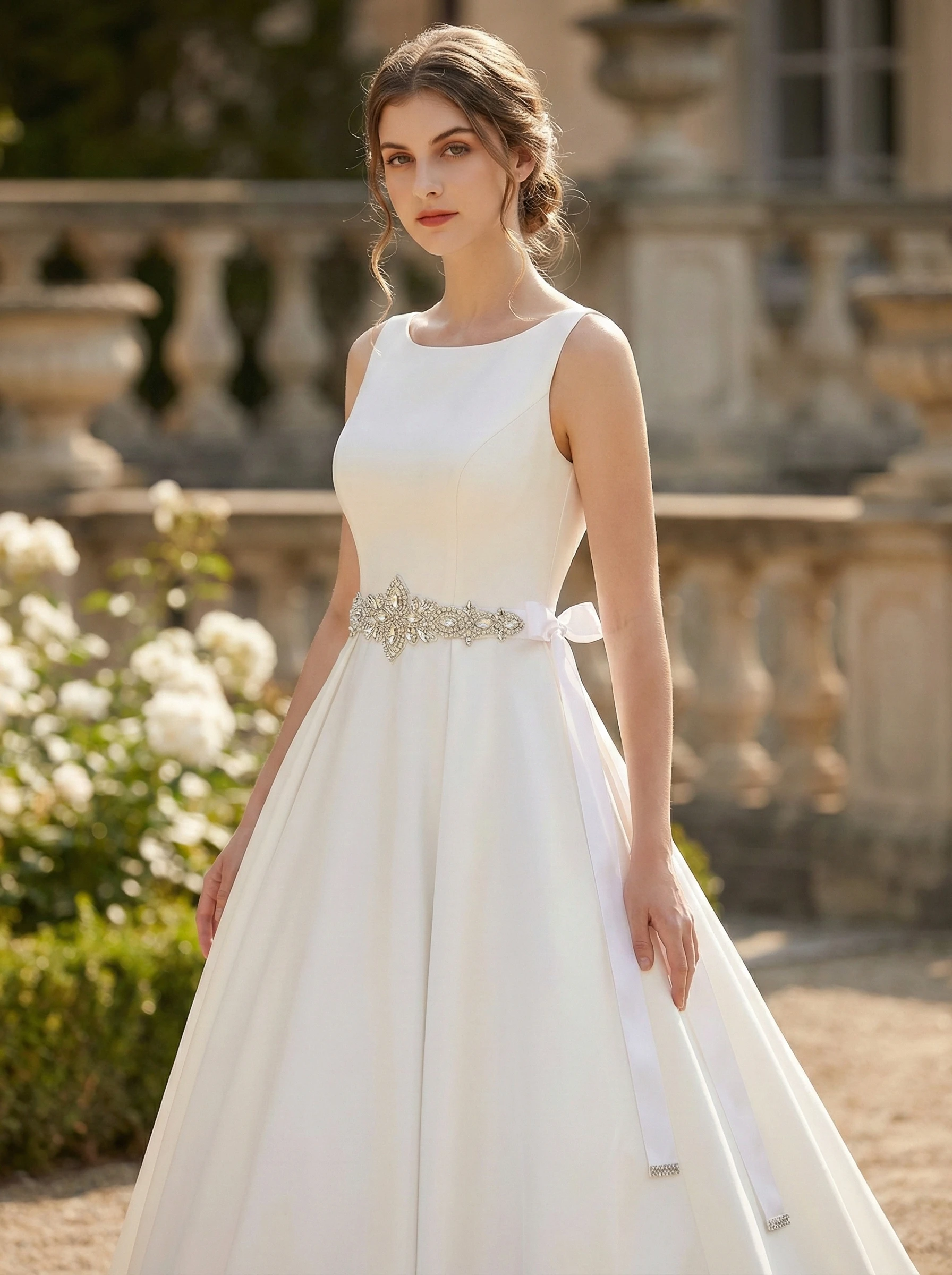 Neuer Trend Strass-Gürtel für Damen Luxuriöser Voll-Strass Glänzender Taillengürtel Braut Hochzeit Party Kleid Gürtelkette als Geschenk – Detail 3