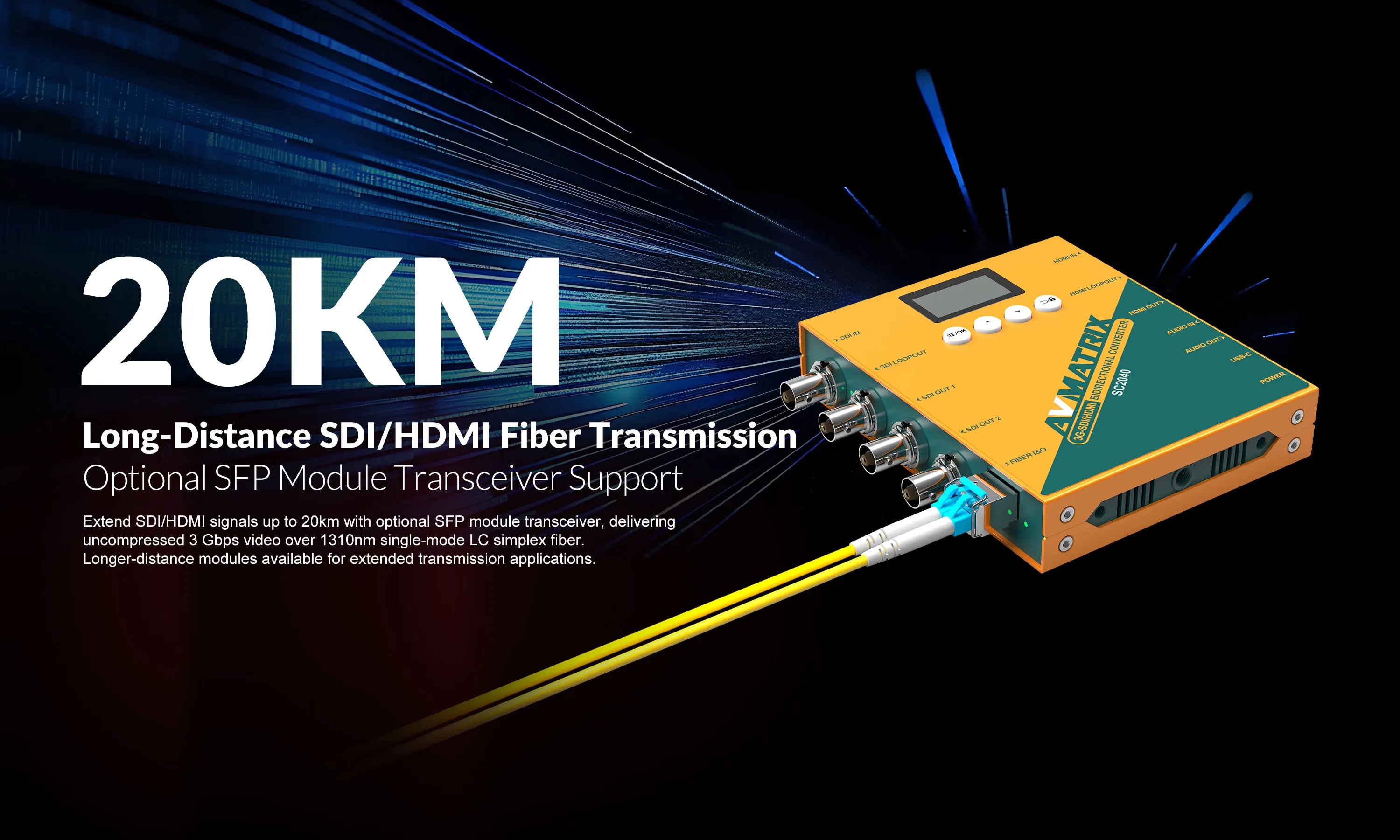 SC2040 SDI/HDMI-compatible Bidirectional Converter