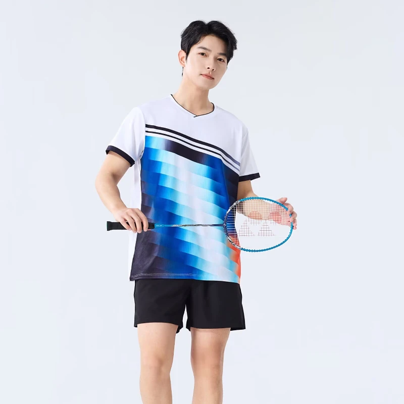 New Men's Badminton Shirt Quick Drying Short Sleeve Breathable Table Tennis Wear Summer Pickeball T-Shirt For Men Korea Golf Tee