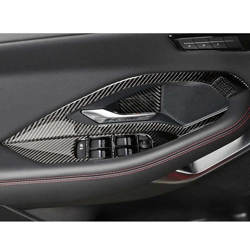 For Jaguar E-Pace Epace 2018 2019 2020 Car Door Armrest Window Glass Lift Switch Panel Cover Door Bowl Cover Trim Frame