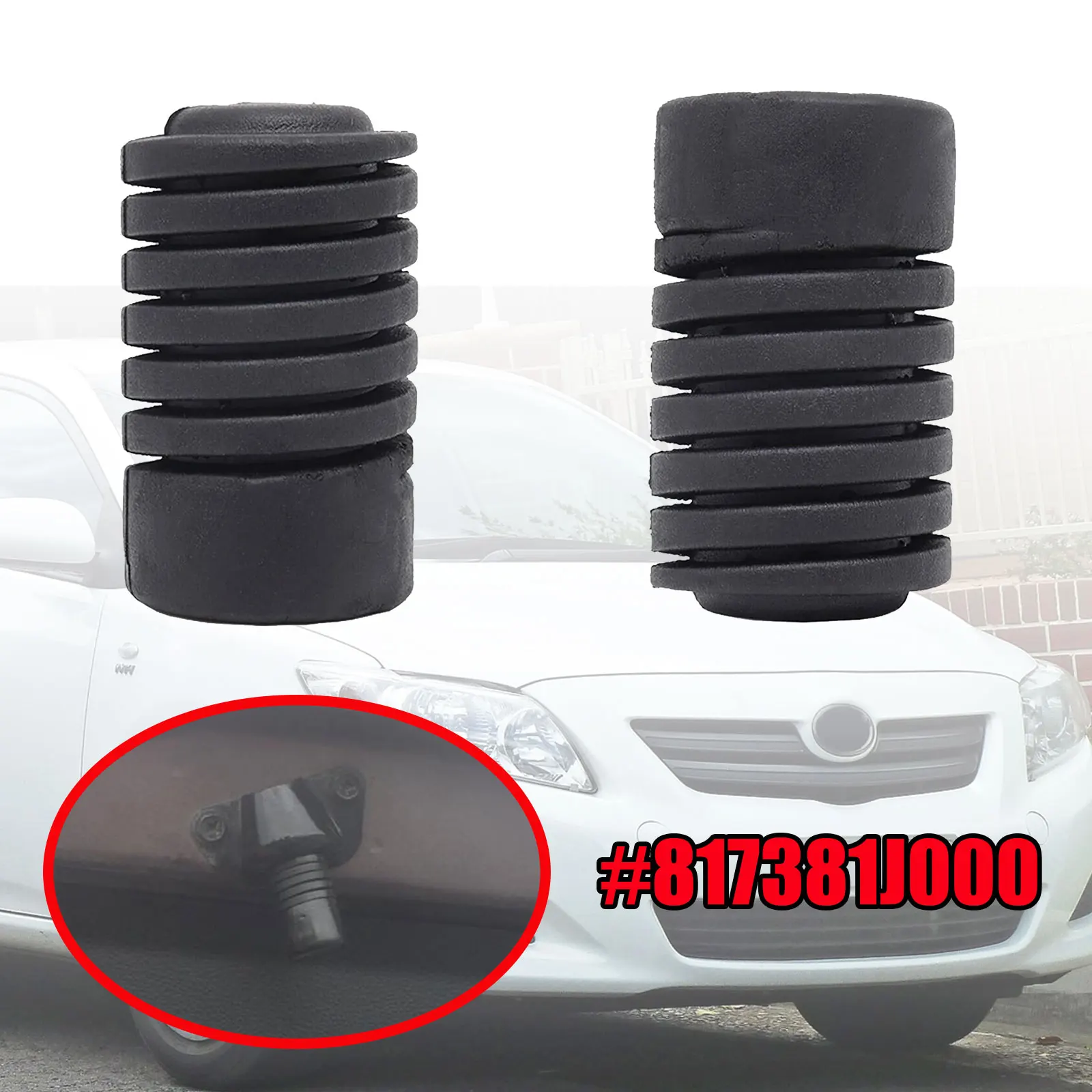 Parasol de motor de coche, capó de parachoques, tapa de maletero trasero, cojín amortiguador, soporte de goma para Toyota Hyundai Renault vw Kia BMW Volvo Skoda Fiat