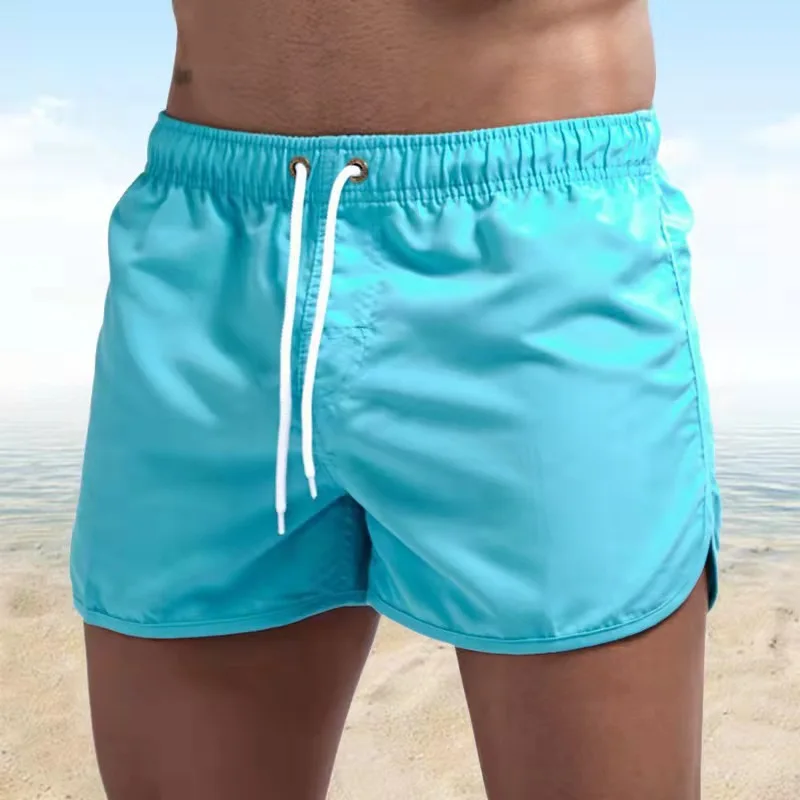 Men\'s Swim Shorts Summer Colorful Swimwear Man Swimsuit Swimming Trunks Sexy Beach Shorts Surf Board Male Clothing Pants Running