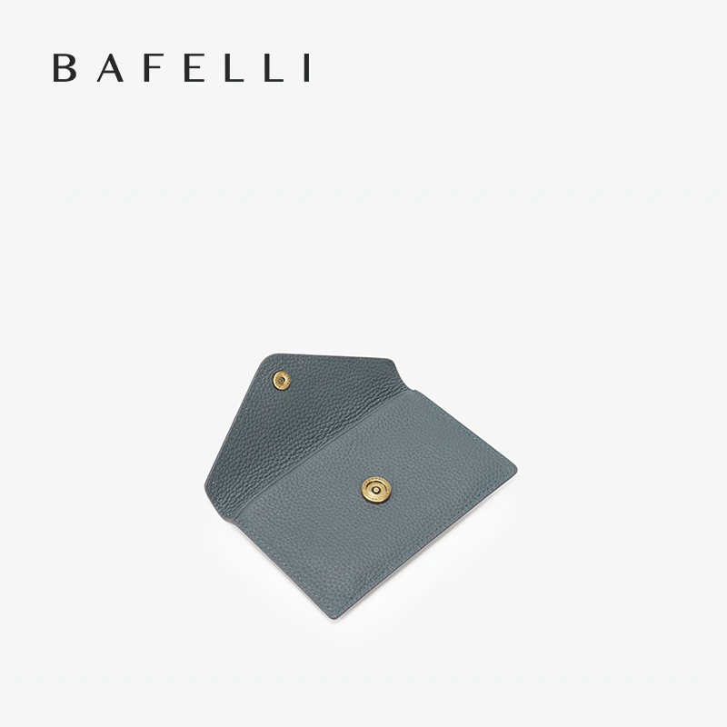 BAFELLI Designer Multi-card Slots Genuine Leather Short Wallet for Women with Bill Storage