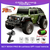 Thelink&SCY-16104 1:16 40Km/h or 70km/h Brushless RC Car 4CH 2.4Ghz Remote Control Truck 4WD RC Car for Adults Kids Hobby GIfts